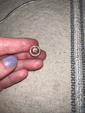 Pandora- Rose Gold Pink CZ charm